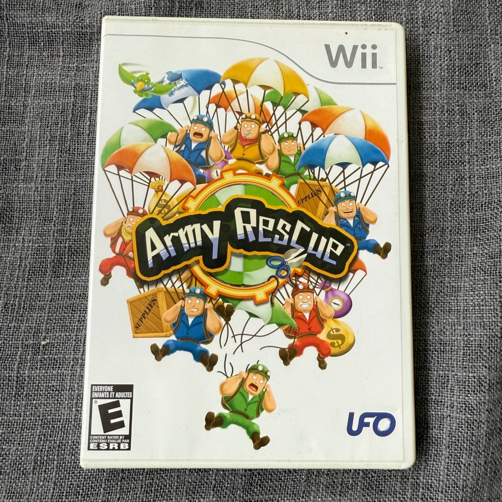 Nintendo Wii Army Rescue‎ Video Game Complete with Manual Strategy Warfare